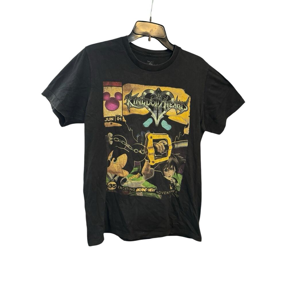 Vintage Mad Engine Disney Kingdom Heart Comic Book Graphic T Shirt Medium Mickey